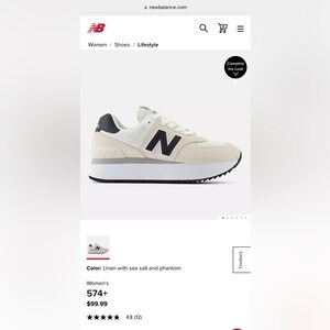 New balance 574+ (platform)